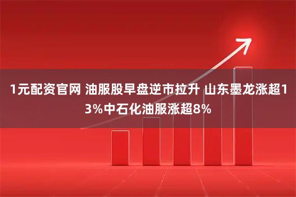 1元配资官网 油服股早盘逆市拉升 山东墨龙涨超13%中石化油服涨超8%